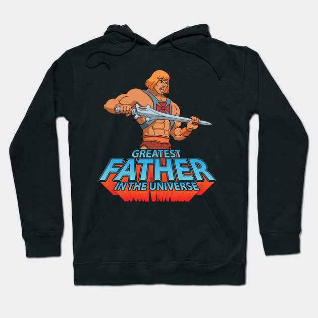 Dad With Sword Happy Father Parent July 4th Day Greatest Father In The Universe World Galaxy Hoodie by bakhanh123